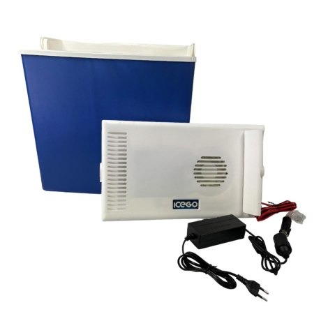 Lodówka samochodowa elektryczna 30L ICEGO, zasilanie 12-230V, niebieska