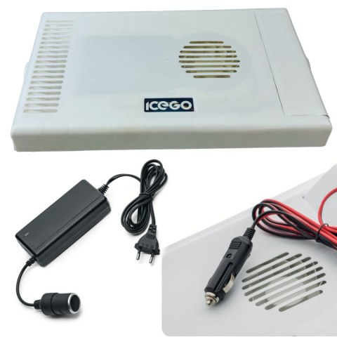 Lodówka samochodowa elektryczna 30L ICEGO, zasilanie 12-230V, niebieska