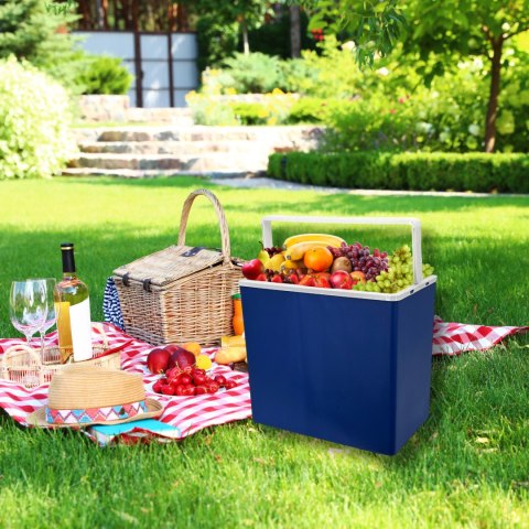 Lodówka samochodowa elektryczna 30L ICEGO, zasilanie 12-230V, niebieska